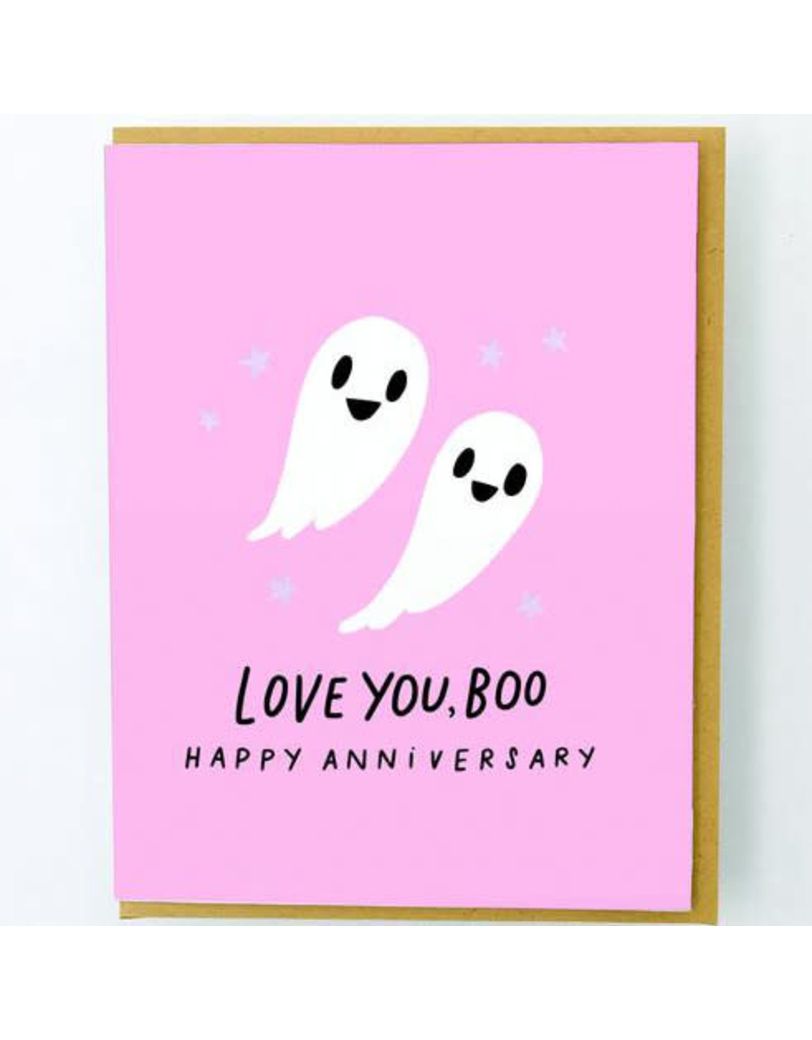Hello!Lucky Love You Boo Anniversary A2 Notecard