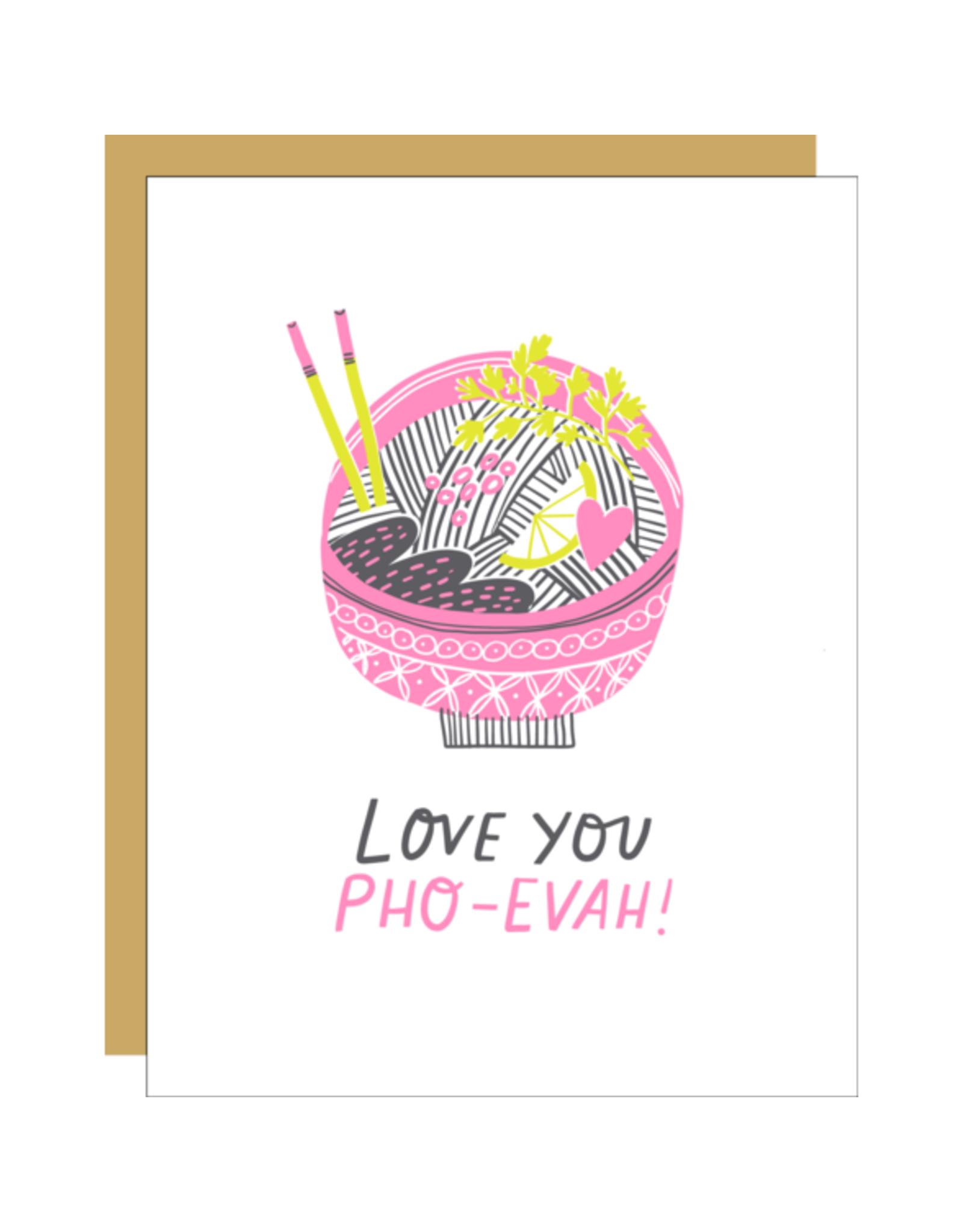 Hello!Lucky Pho Reals Love A2 Notecard