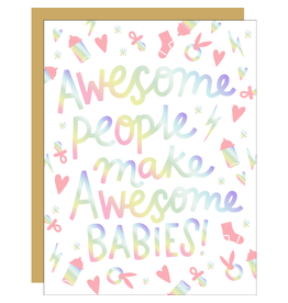 Hello!Lucky Awesome Babies A2 Notecard