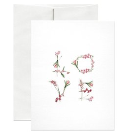 Open Sea Design Co. Floral A2 Love Notecard