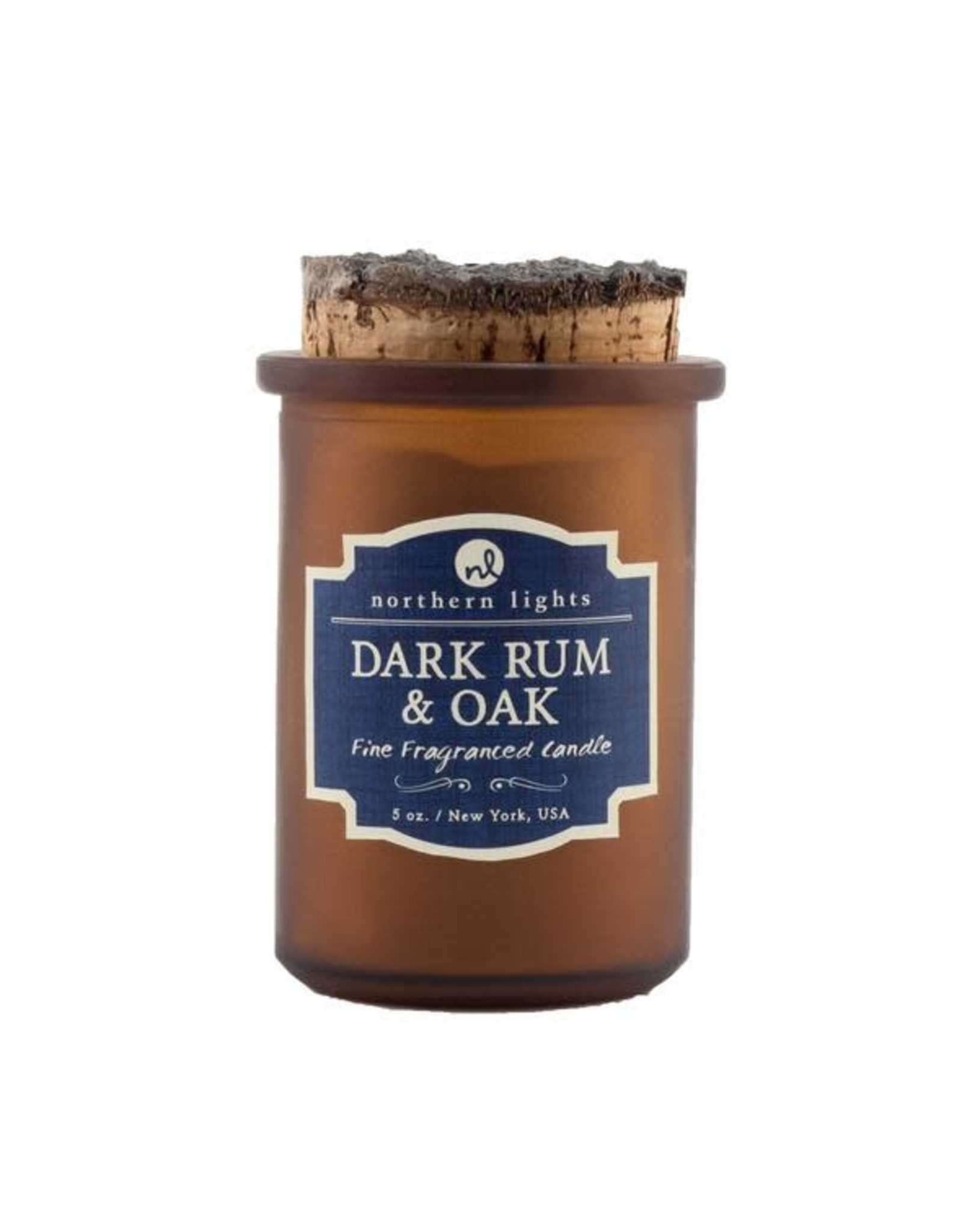 Northern Lights Candles Dark Rum & Oak 5oz Spirit Candle