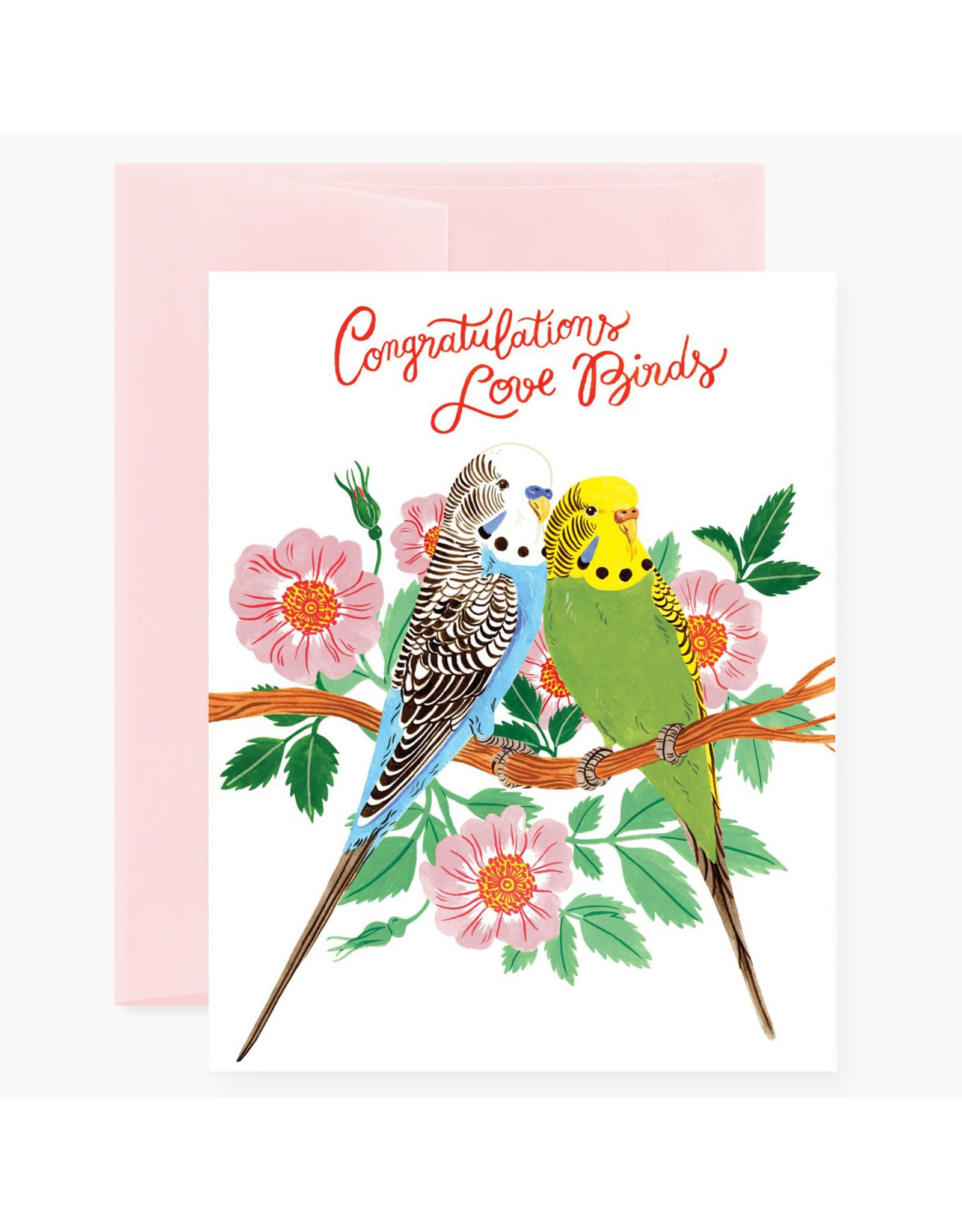 Botanica Paper Co. Love Birds Congratulations A2 Greeting Card