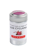 J. Herbin Rose Cyclamen 6 Cartridges Tin Pink Ink