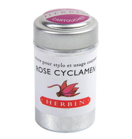 J. Herbin Rose Cyclamen 6 Cartridges Tin Pink Ink