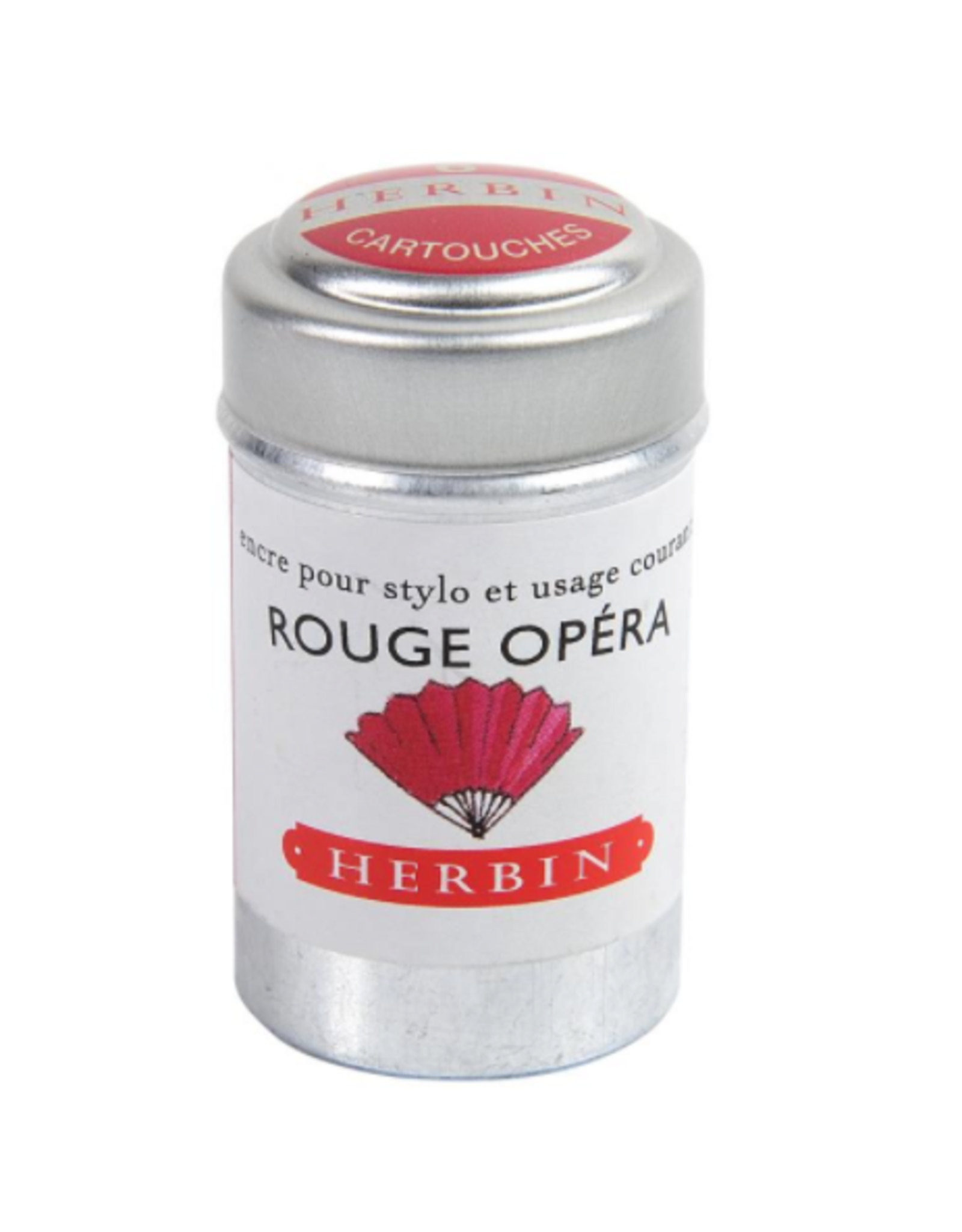J. Herbin Rouge Opéra 6 Cartridges Tin Red Ink