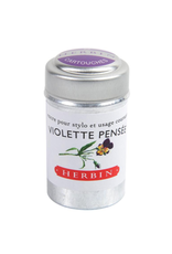 J. Herbin Violette Pensée 6 Cartridges Tin Violet Ink