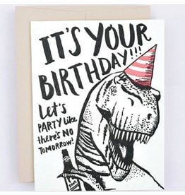 Hello!Lucky T-Rex Birthday A2 Card