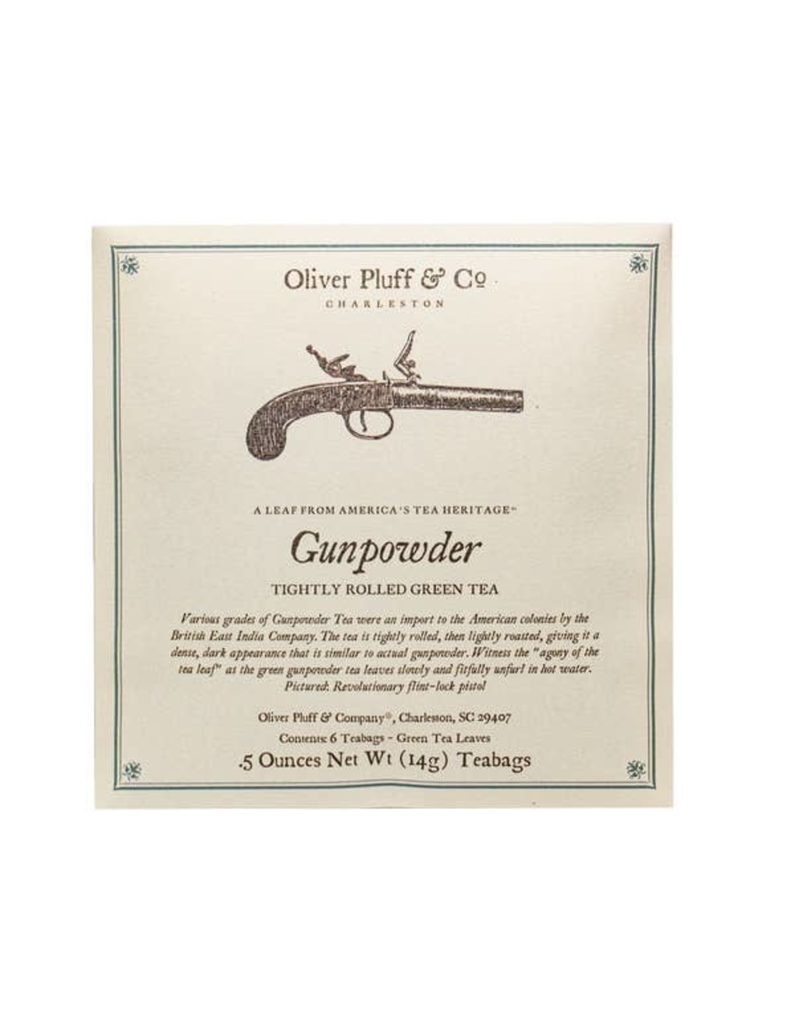 Oliver Pluff & Co. Gunpowder - 6 Teabags