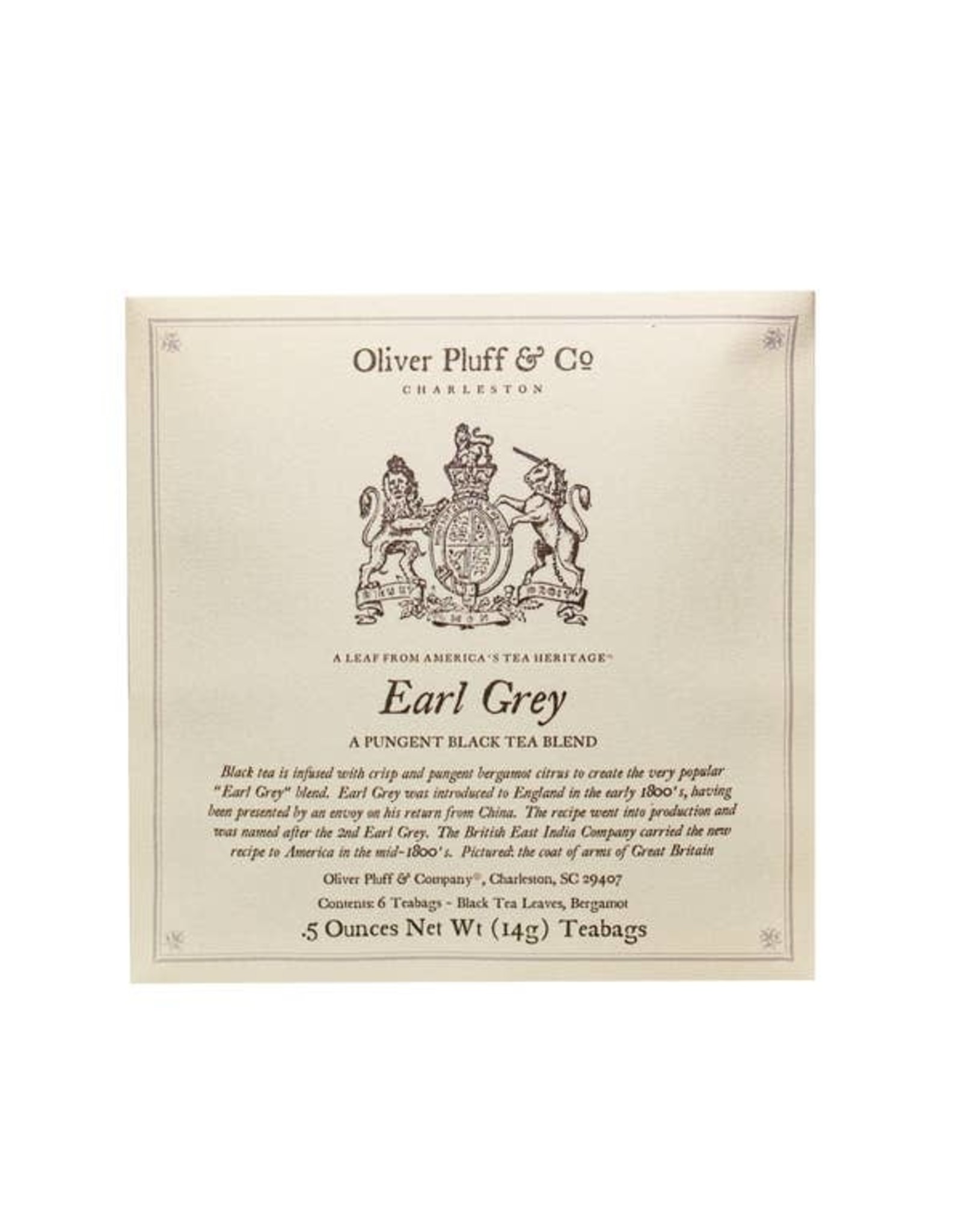 Oliver Pluff & Co. Earl Grey - 6 Teabags