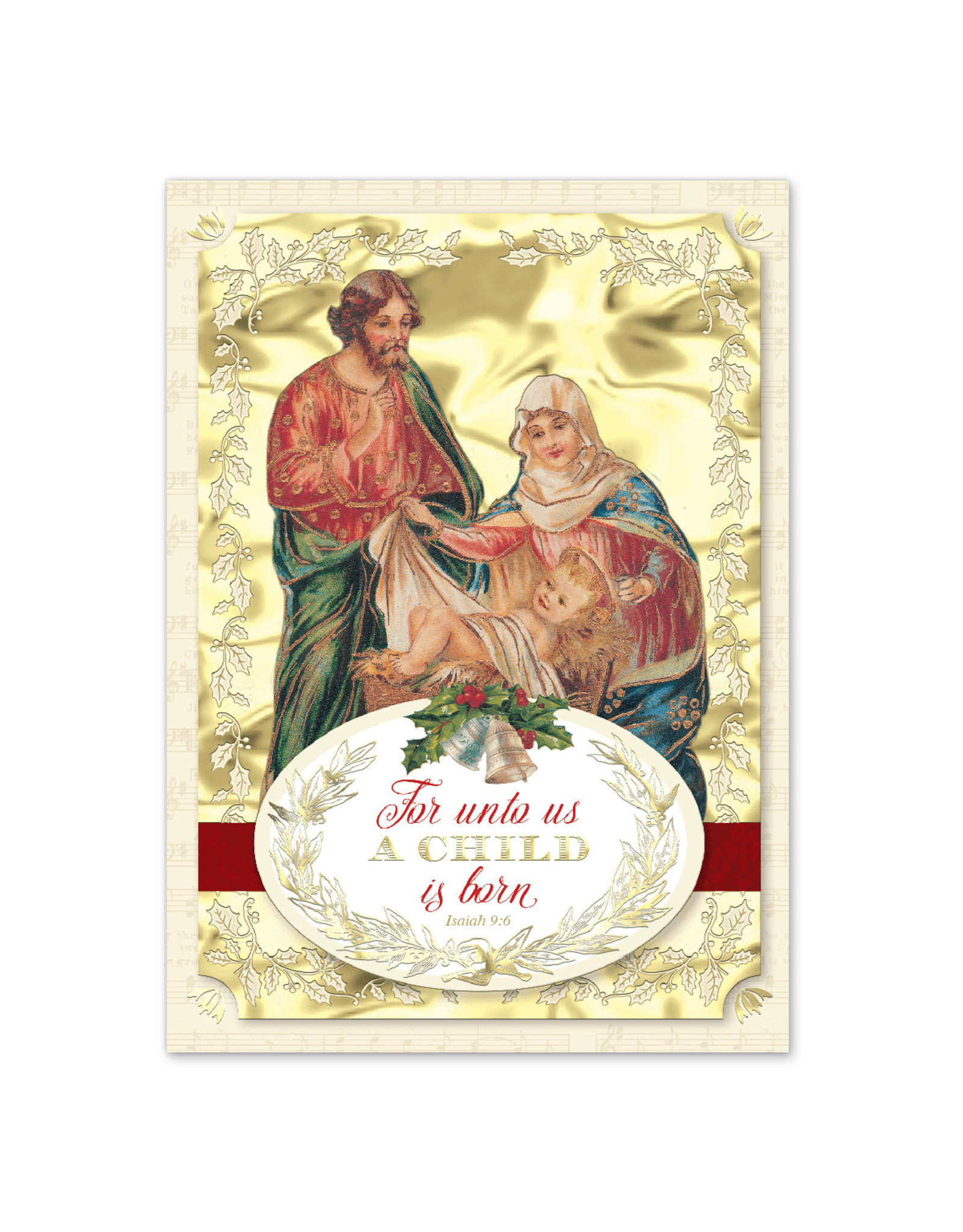 Punch Studio Holy Family Christmas A7 Box of 12 Notecards