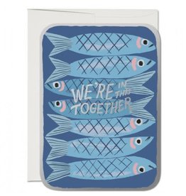 Red Cap Cards Sardines Consolation A7 Notecard