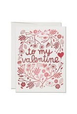 Red Cap Cards Treats for Valentine A2 Notecard