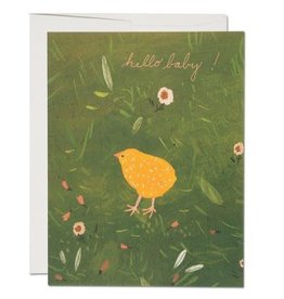 Red Cap Cards Baby Chick Baby A2 Notecard