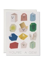 Red Cap Cards Gem Buddies Thank You A2 Notecard