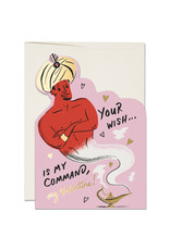 Red Cap Cards Genie Die Cut Valentine A7 Notecard