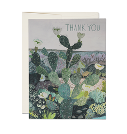 Red Cap Cards Desert Landscape Thank You A2 Box of 8 Notecards