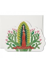 Red Cap Cards Saintly Vibes Die Cut Get Well A7 Notecard