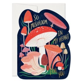 Red Cap Cards So Mushroom Die Cut Love  A7 Notecard