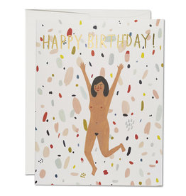 Red Cap Cards Birthday Suit A2 Notecard