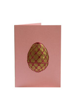 Paula Skene Designs Message Inside Imperial Easter Egg II on Pink A6 Notecard