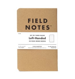 Field Notes Brand Left-Handed Ruled Notebook 3-Pack