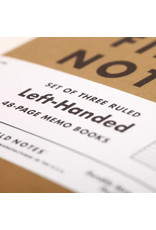 Field Notes Brand Left-Handed Ruled Notebook 3-Pack
