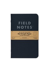 Field Notes Brand Pitch Black Note Book Dot-Graph 2-Pack