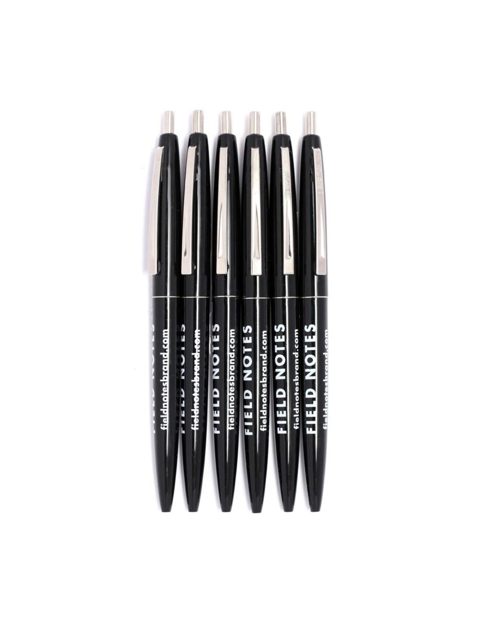 Field Notes Brand Black Pen with Black Ink 6-Pack