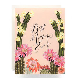 Antiquaria Cactus Bloom Mother's Day A2 Greeting Card