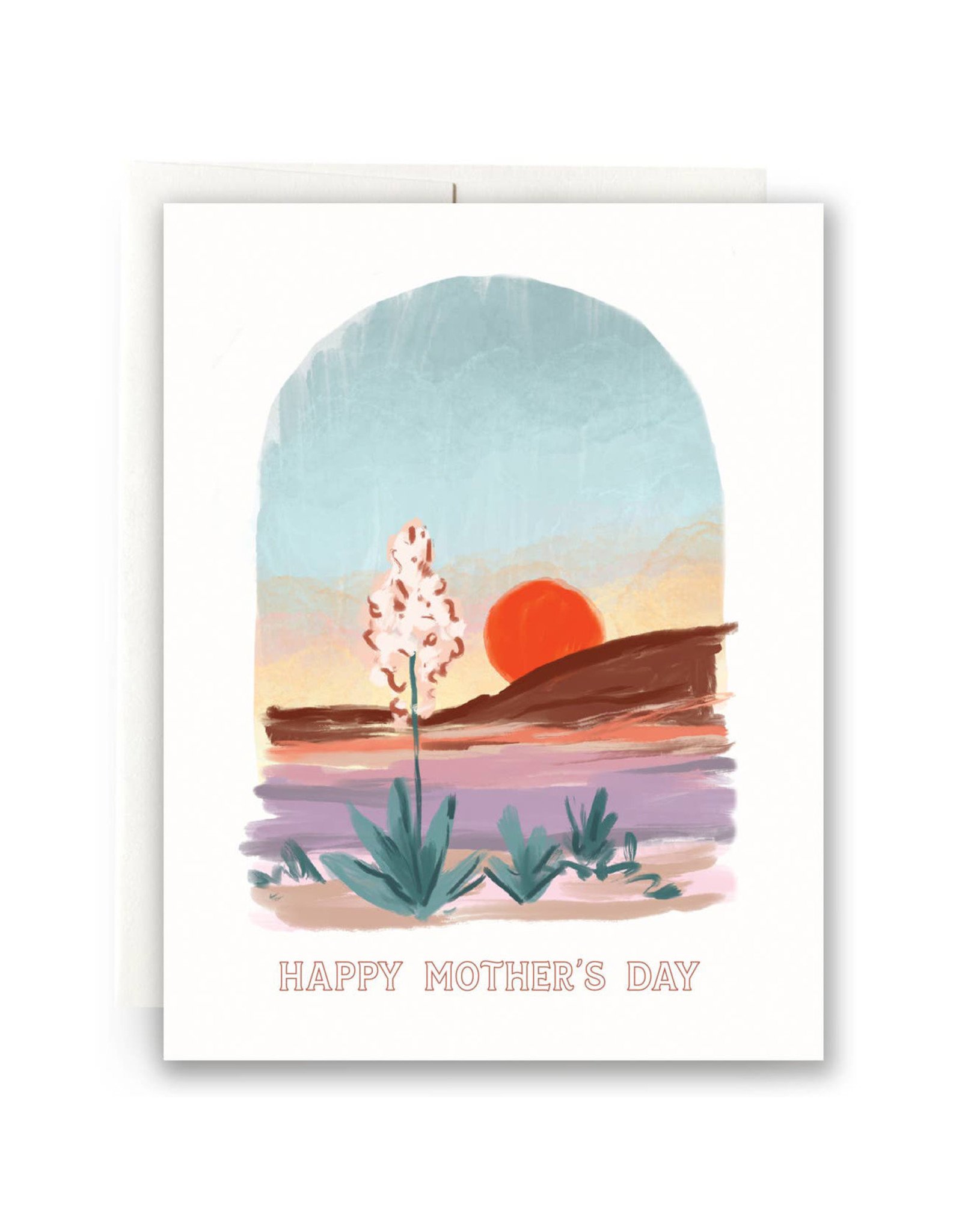 Antiquaria Desert Sunset Mother's Day A2 Greeting Card