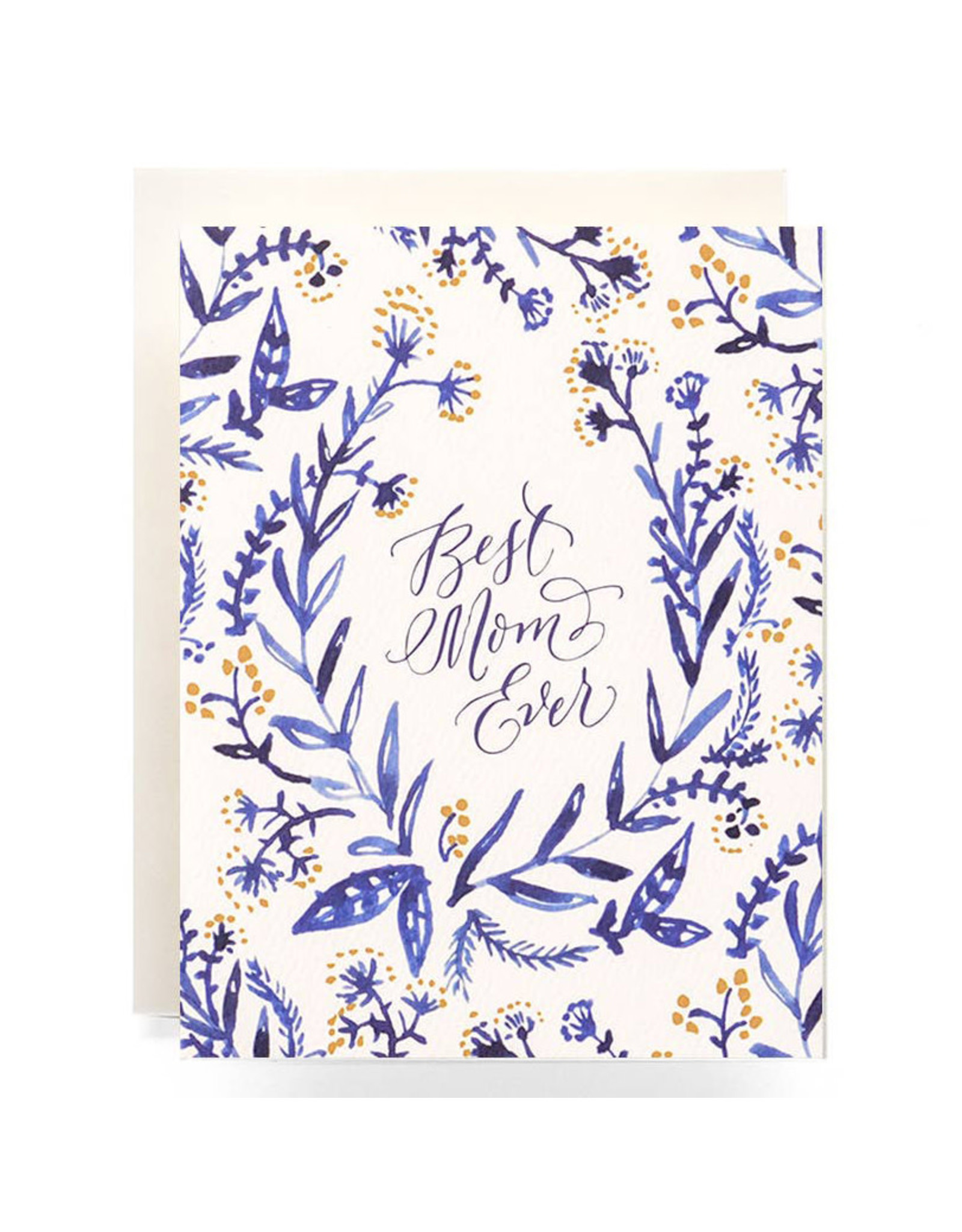 Antiquaria Cobalt & Canary Mothers Day A2 Greeting Card