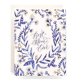 Antiquaria Cobalt & Canary Mothers Day A2 Greeting Card