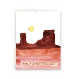 Antiquaria Desert Mesa Dad Birthday A2 Greeting Card