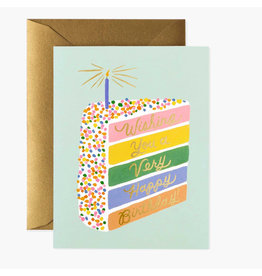 Rifle Paper Co. Cake Slice Birthday A2 Notecard