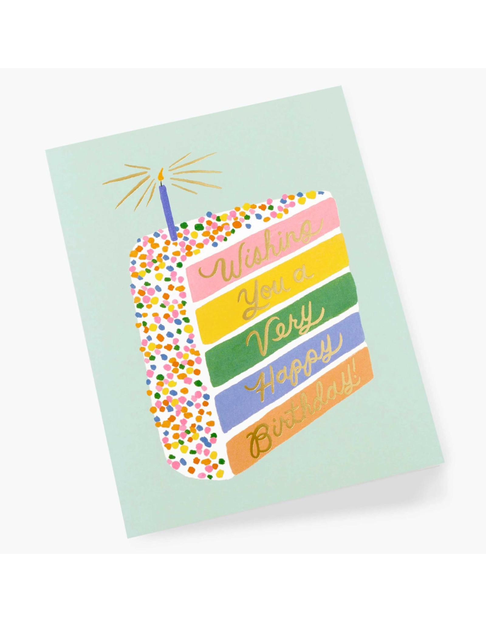Rifle Paper Co. Cake Slice Birthday A2 Notecard