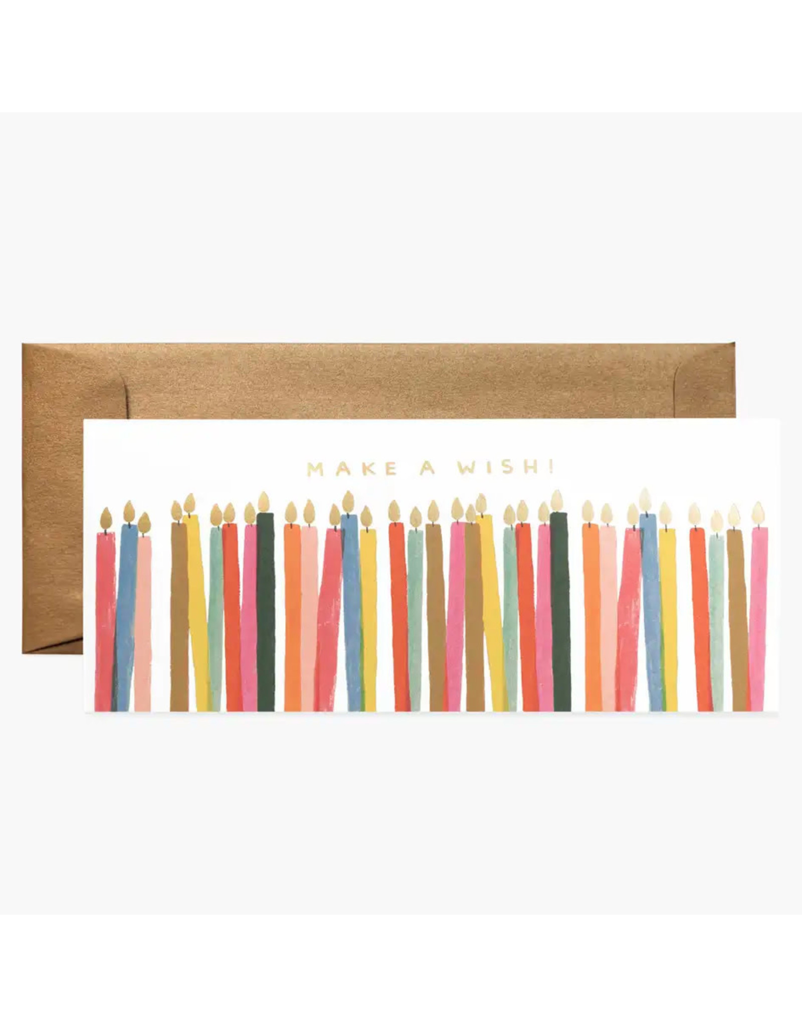 Rifle Paper Co. Make a Wish Candles No.10 Notecard