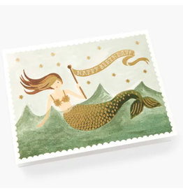 Rifle Paper Co. Vintage Mermaid Birthday A2 Notecard