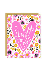 Hello!Lucky Sending Love A2 Notecard