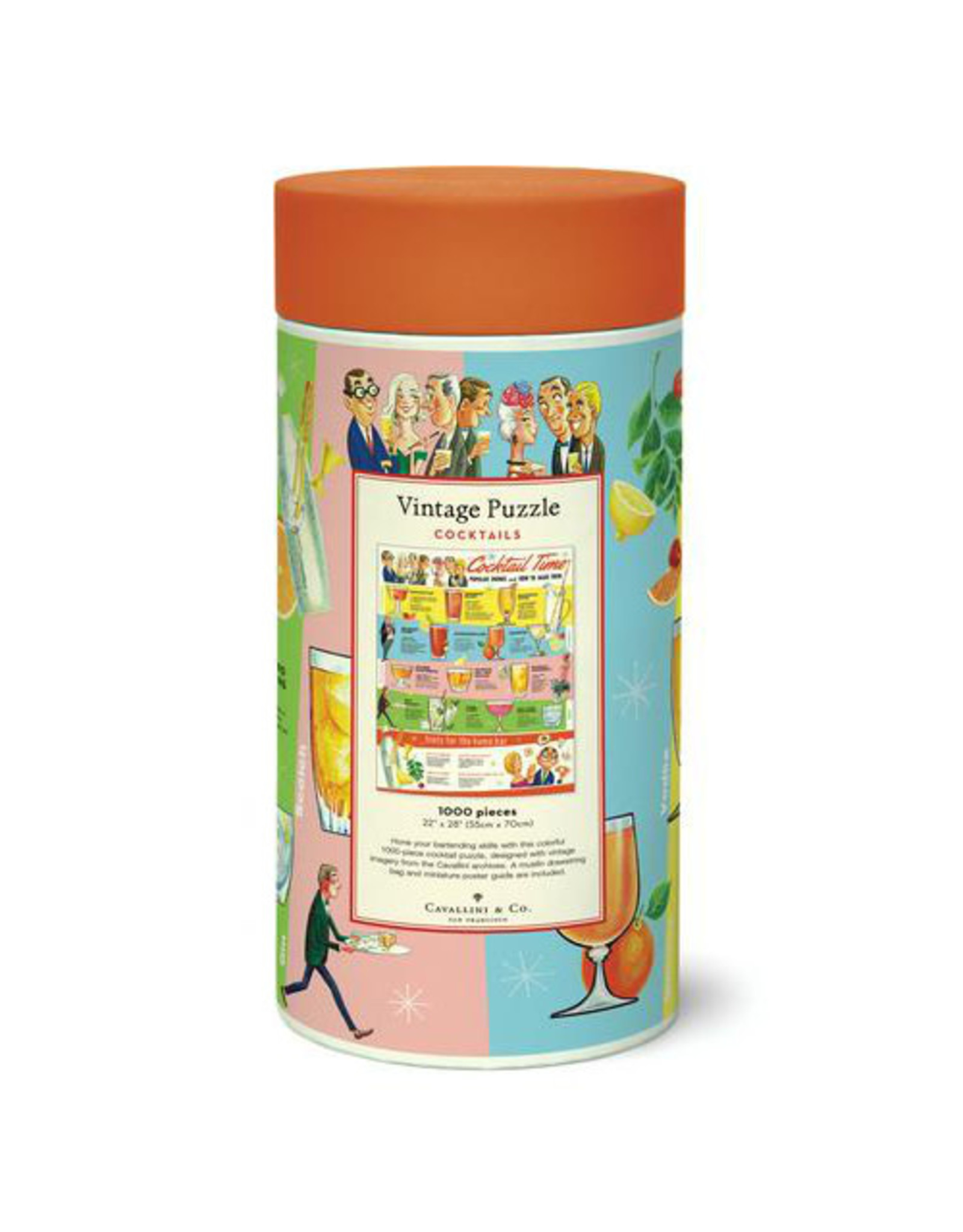 Cavallini Papers & Co. Cavallini Puzzle Cocktails 1,000 Pcs