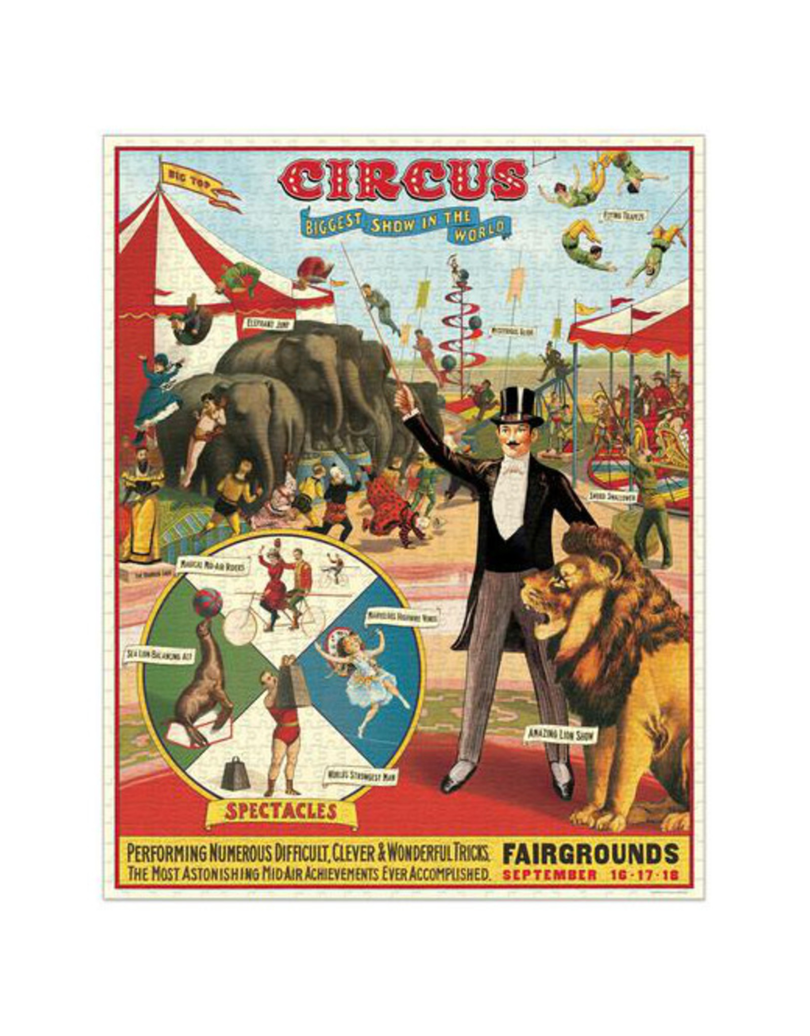 Cavallini Papers & Co. Cavallini Puzzle Circus 1,000 Pcs