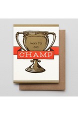 Hammerpress Way to Go Champ A2 Notecard