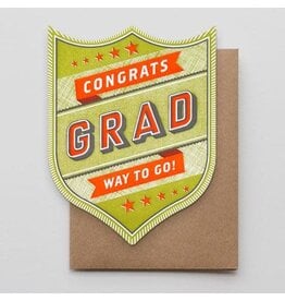 Hammerpress Congrats Grad Badge Notecard
