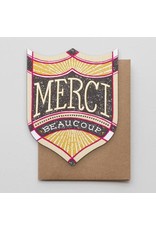 Hammerpress Merci Beaucoup Badge A2 Notecard