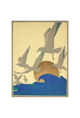 Pomegranate Franklin Carmichael: Seagulls Flying over Waves Postcard