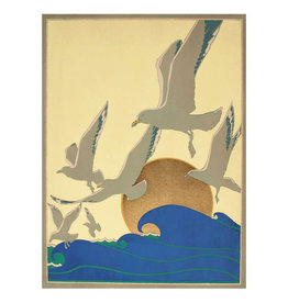 Pomegranate Franklin Carmichael: Seagulls Flying over Waves Postcard