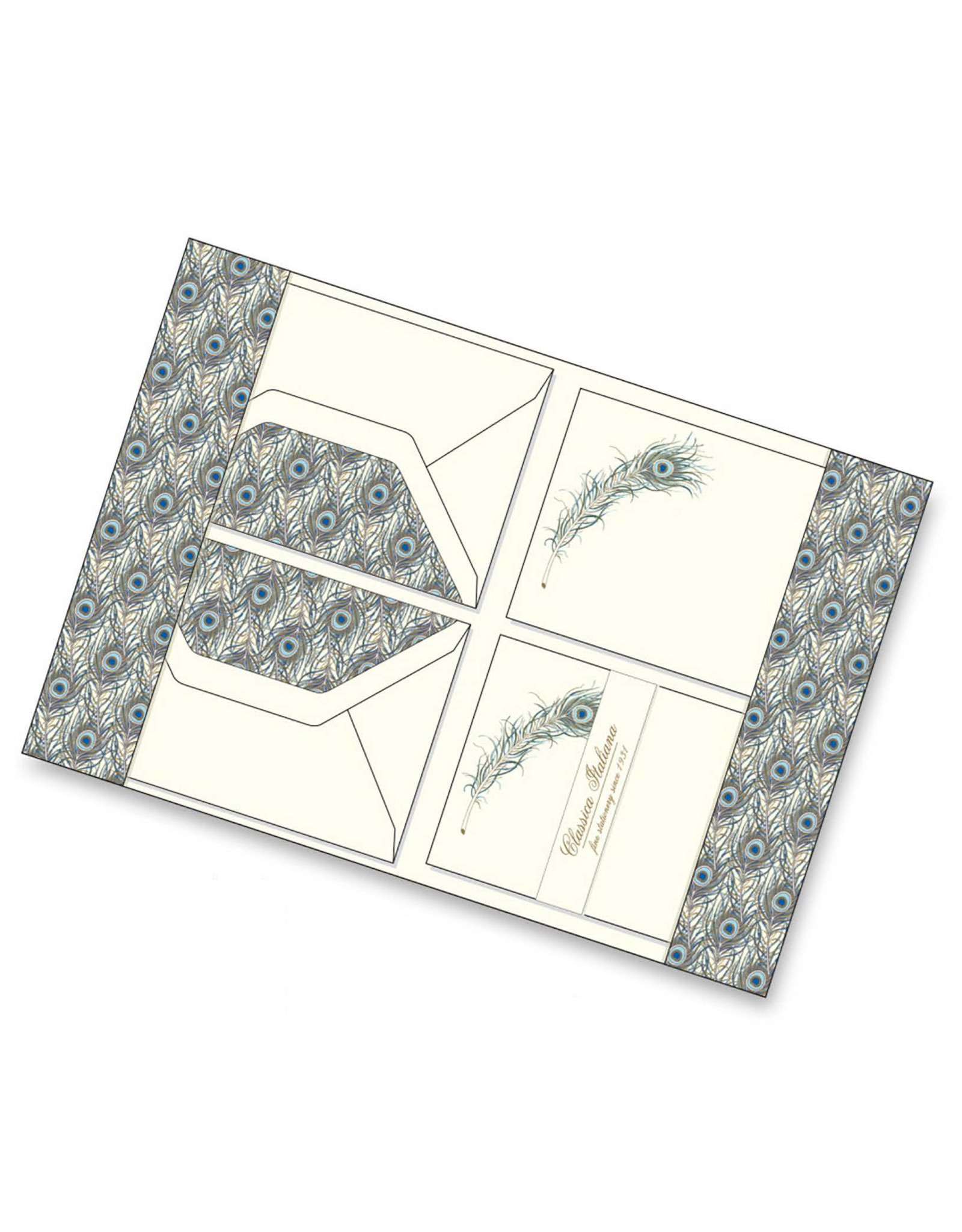 Rossi Wallet Peacock Feathers