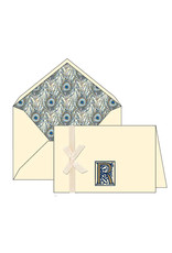 Rossi R Initial Cards Box of 10 with Lined Envelopes