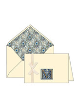 Rossi M Initial Cards Box of 10 with Lined Envelopes