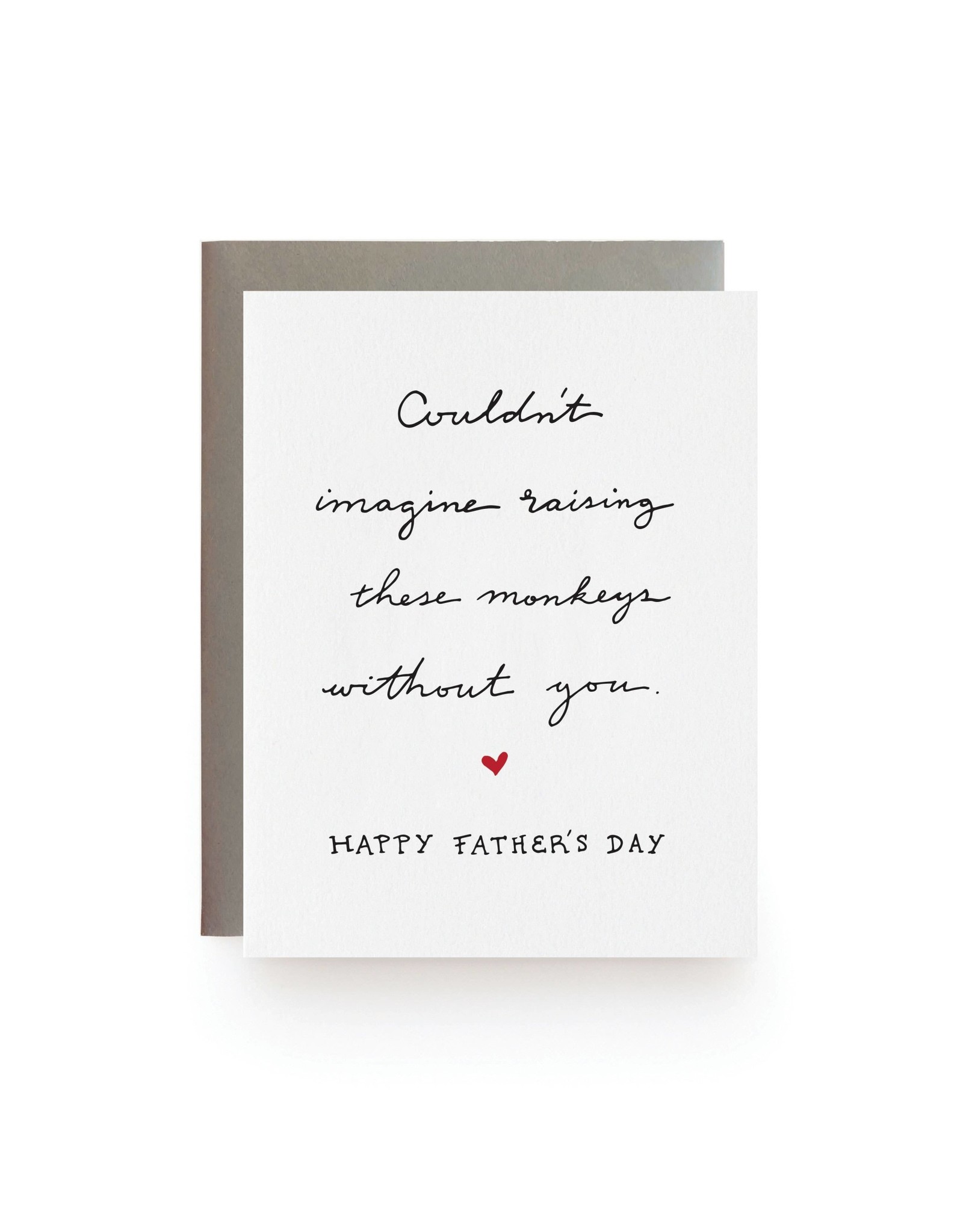 Wild Ink Press Raising Monkeys Father's Day Notecard A2