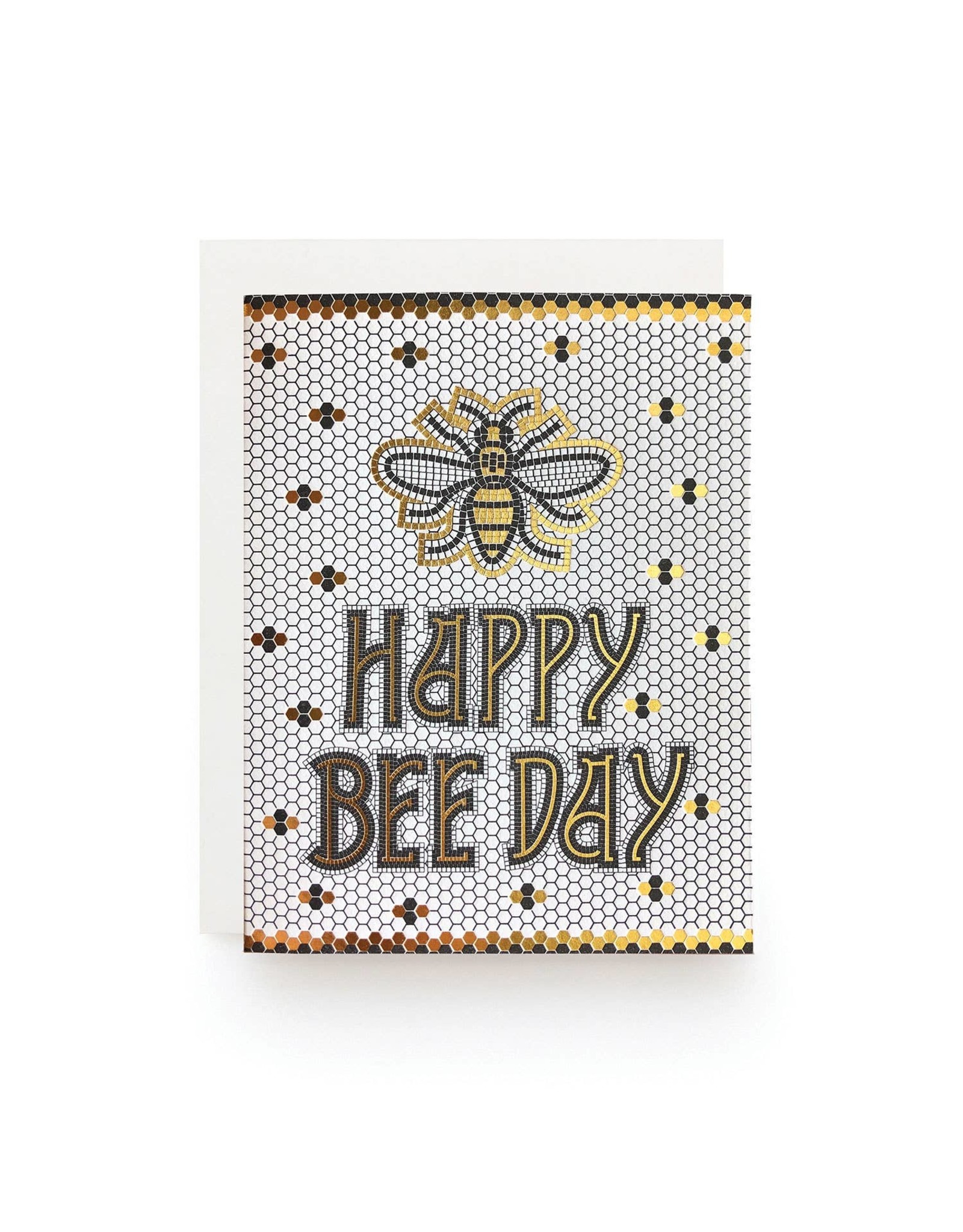 Wild Ink Press Bee Day Tile Birthday Notecard A2
